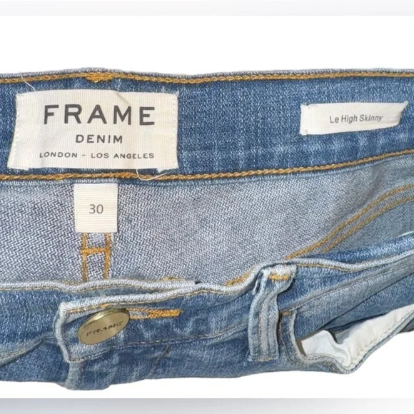 Frame Denim Le High Skinny Jeans in Sayville Size 30 - Picture 5 of 6